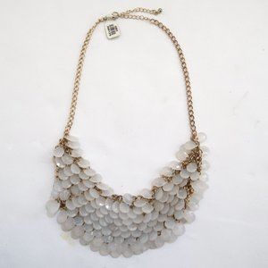 FRANCESCA'S faceted bead bib necklace NWT